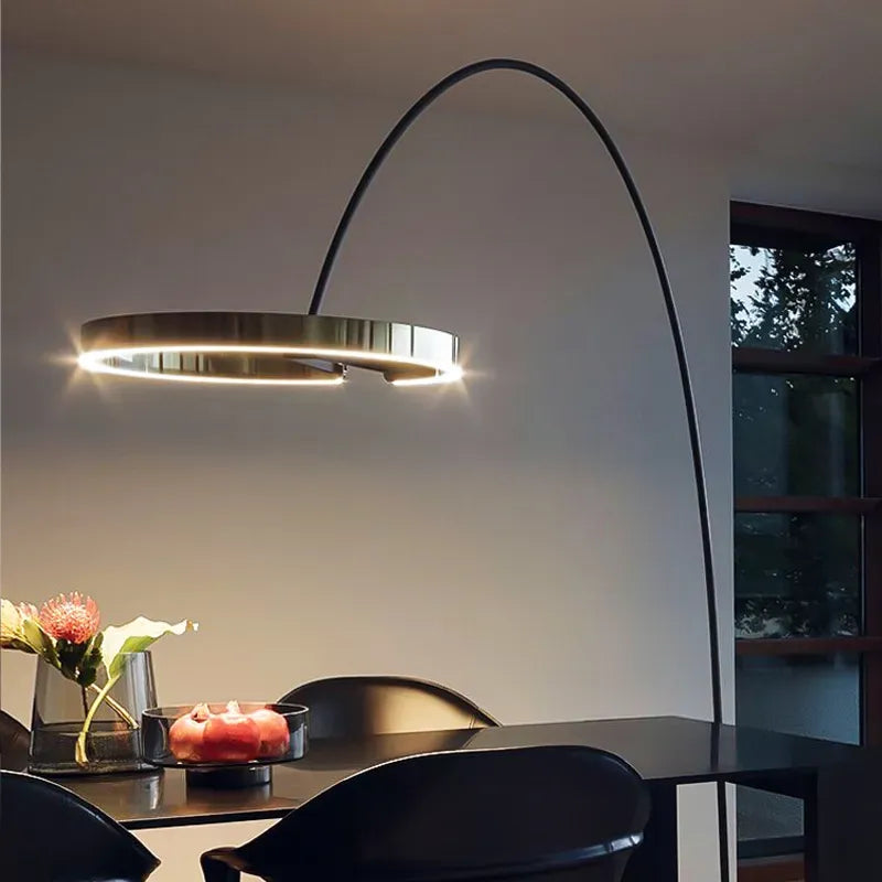 Nordic ring arc floor lamp