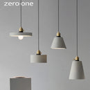 Nordic cement LED pendant lights