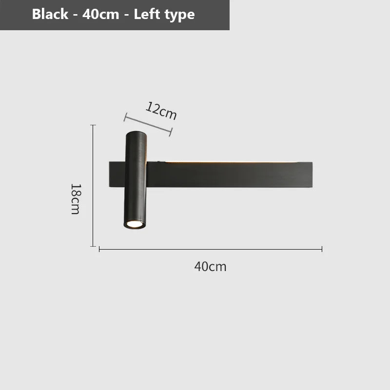 Modern copper wall light with creative LED lamp - vue 10 sur 14