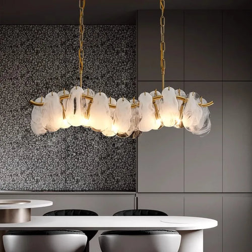 Handmade glass pendant light for a luxurious interior - vue 4 sur 8