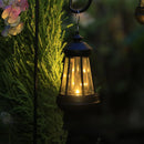 Waterproof retro solar lamp for garden, balcony, camping and outdoor decoration