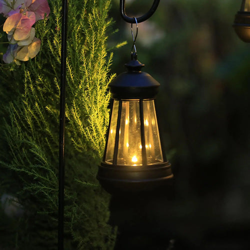 Waterproof retro solar lamp for garden, balcony, camping and outdoor decoration - vue 5 sur 8