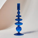 Modern decorative glass candle holder for events and home decor
