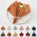 Vintage pastoral washed cotton table napkin