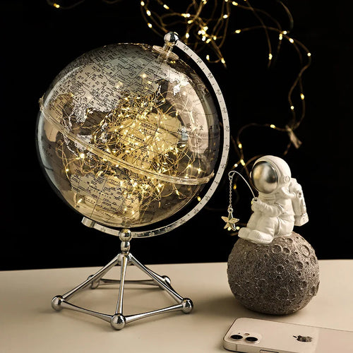 luminous globe decoration for modern educational learning - vue 2 sur 9