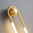 Minimalist ellipse wall light with three light colours