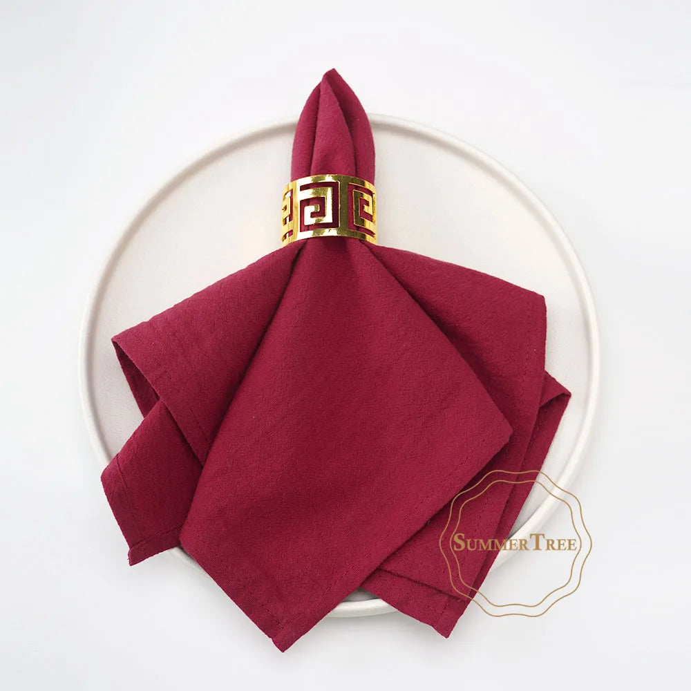 Washable cotton table napkin pastoral style pack of 24