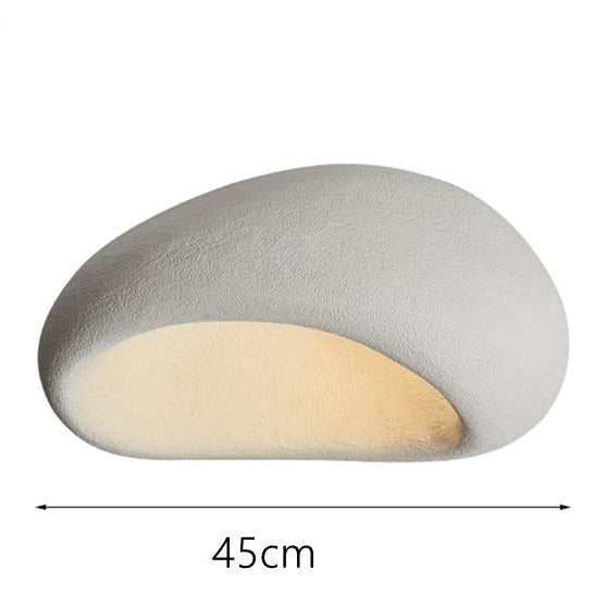 Curved Japanese style designer ceiling light akane - vue 8 sur 10