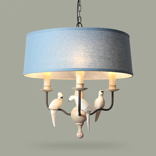 Nordic vintage bird design pendant light for restaurant or café - vue 3 sur 6