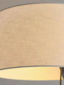 Modern minimalist floor lamp with retro fabric shade
