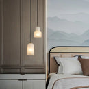 Small Spanish natural marble modern minimalist LED pendant light for dining room and restaurant
