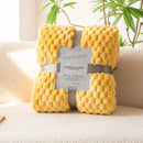 Soft warm fluffy check throw for sofa and living room
