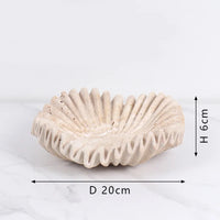 Modern wabi-sabi style marble storage tray artistic décor