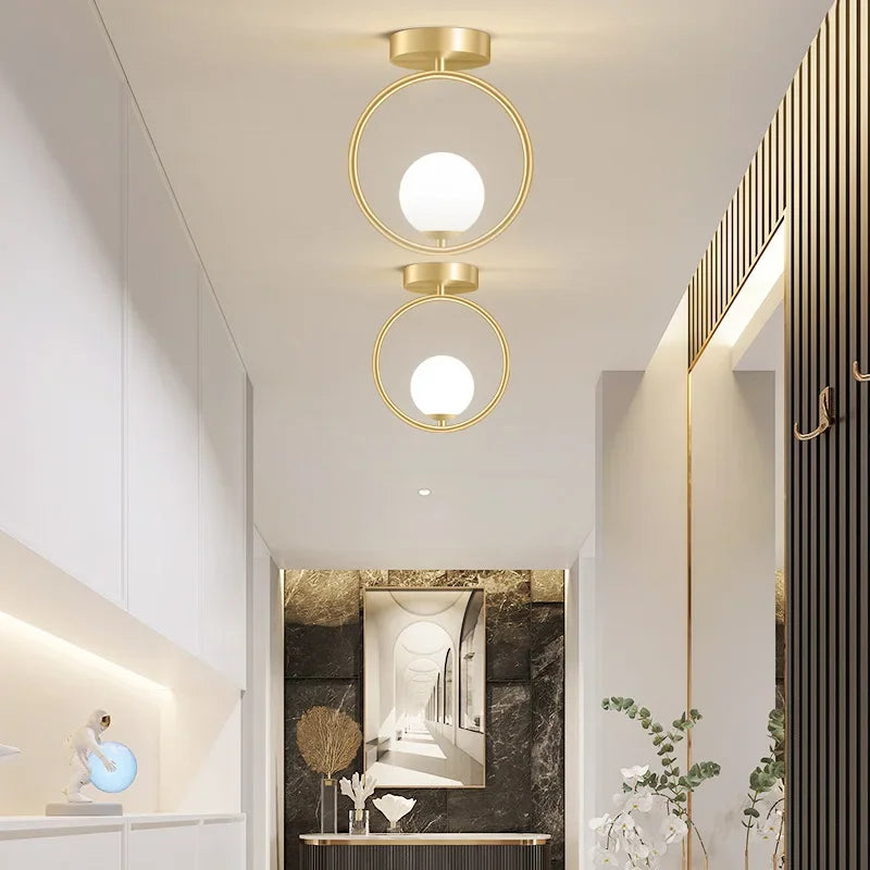 plafonnier led moderne en verre pour décoration intérieure et éclairage - vue 5 sur 10