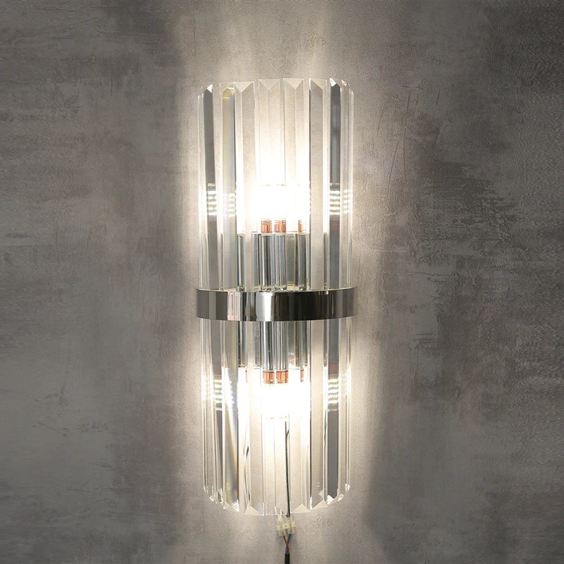 Luxurious crystal wall lamp for interior decoration - vue 3 sur 8