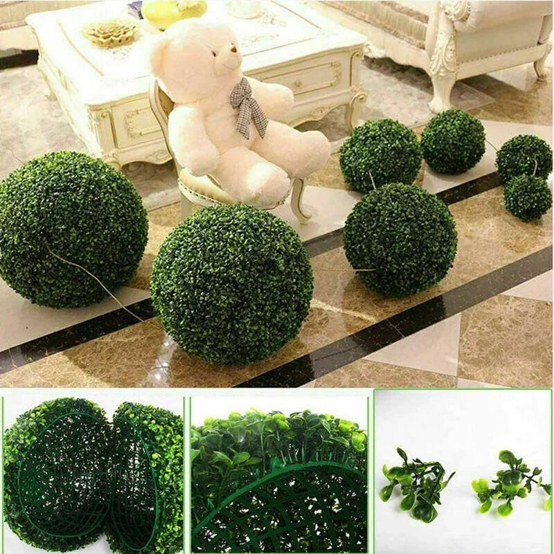 Artificial grass balls for party and event decoration