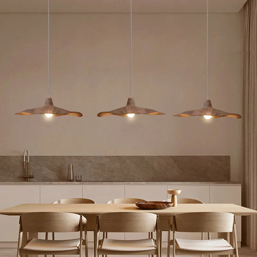 Nordic Wabi-Sabi pendant light for dining room, living room, bedroom, bedside, café, home decor art - vue 3 sur 9
