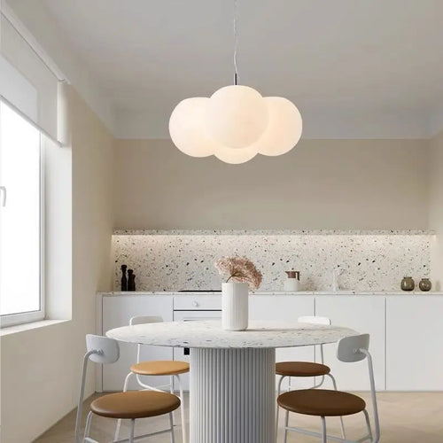 Glass chandelier for modern decorative interior lighting - vue 2 sur 7