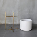 removable and freestanding gold flower stand for elegant plants