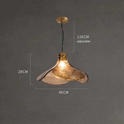Retro glass flower-shaped chandelier for an elegant atmosphere - vue 5 sur 8