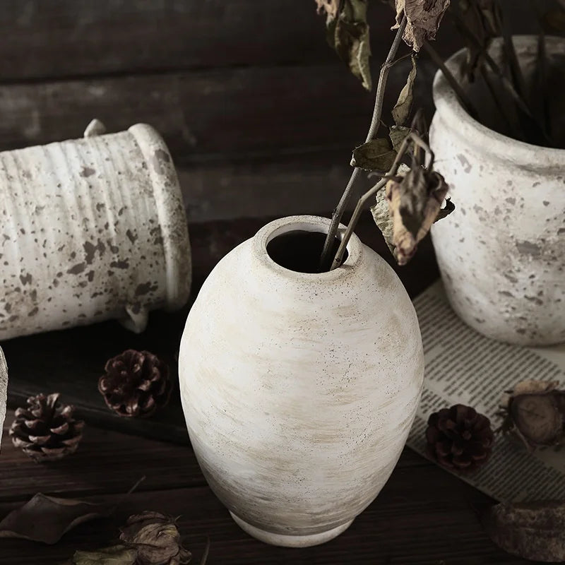 handmade retro ceramic vases for vintage decor