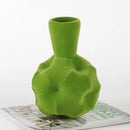 abstract flocking resin vase for craft decoration