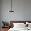 Chinese style black walnut wood pendant light for bar and restaurant