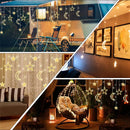138 LED curtain string lights for Christmas and celebrations