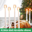 set of flameless flickering LED candles for Christmas decoration