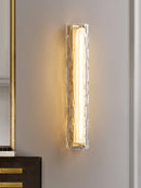 Modern glass LED wall light for interiors