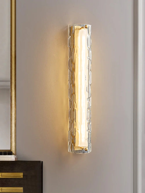 Modern glass LED wall light for interiors - vue 2 sur 8