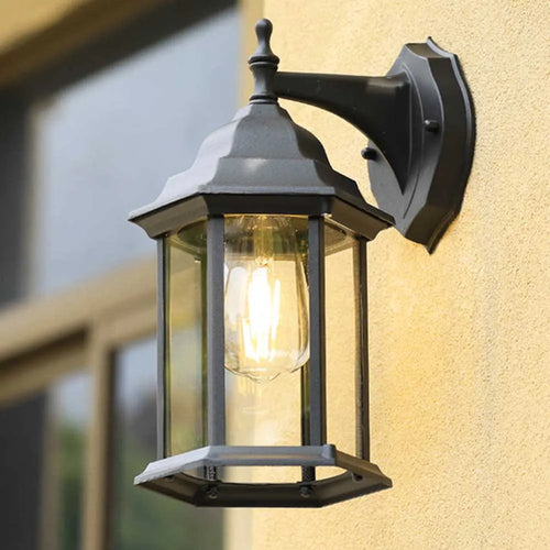 Waterproof outdoor wall light for garden and balcony - vue 3 sur 7