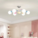 Modern colourful bubble chandelier for indoor hanging