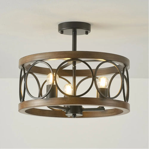 Retro American vintage ceiling light French farmhouse