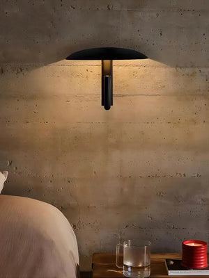 Modern mushroom LED wall light for contemporary interiors