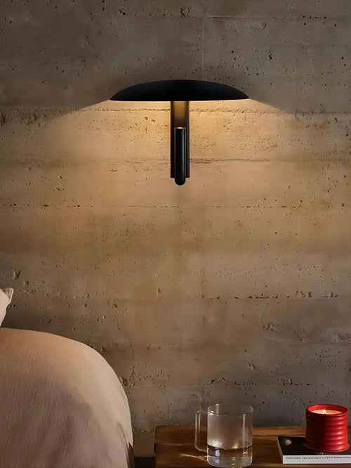Modern mushroom LED wall light for contemporary interiors