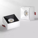 Square dimmable recessed LED spotlights for hotel office home