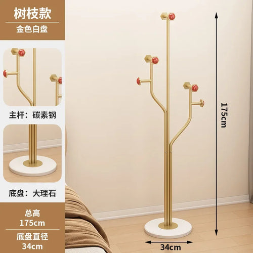 creative wrought iron vertical coat rack for clothes - vue 13 sur 14