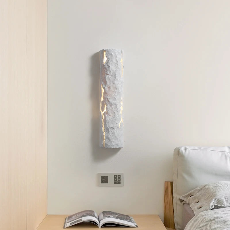 Modern nordic style tree stump LED wall light
