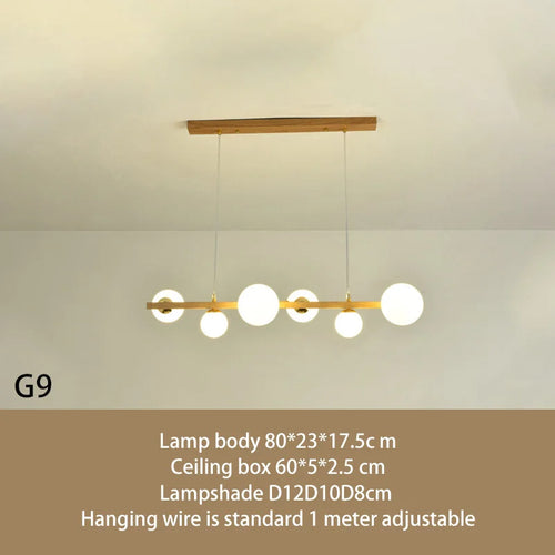 Glass shade chandelier pendant light for home decor - vue 11 sur 10