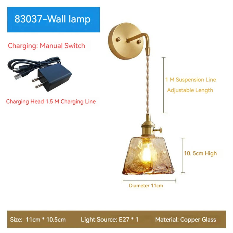 Modern glass LED pendant light for interior decoration - vue 14 sur 20