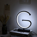 Creative G-shaped USB lamp for interior decoration