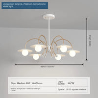 Modern glass chandelier for creative and artistic interior decoration