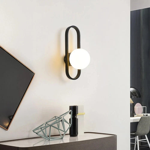 Modern LED wall light for interior decoration - vue 3 sur 6