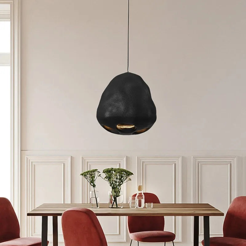 Nordic wabi sabi style creative personalised LED chandelier - vue 4 sur 9