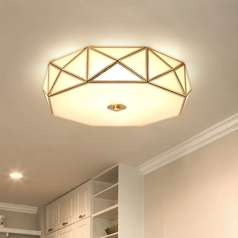 Retro copper ceiling light for modern lighting