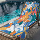 Microfibre beach towel with floral patterns quick dry