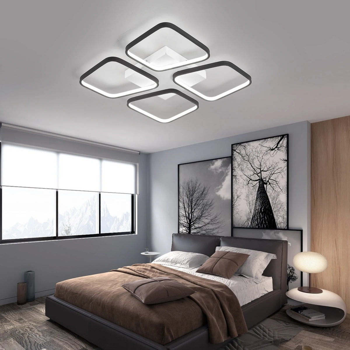 Modern LED ceiling light for stylish interiors - vue 5 sur 8