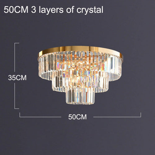 Luxury crystal chandelier for stylish interior decoration and elegant lighting - vue 10 sur 10