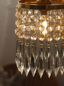 lustre romantique en cristal pour décoration intérieure élégante